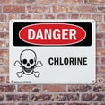 thumbnail image 4 of (2 Pack) Chlorine OSHA Danger Sign 24 Inch X 18 Inch Indoor / Outdoor Rust-Free Aluminum Metal Signs for Workplace, Workshop, and Construction Site, Made in the USA, 4 of 8