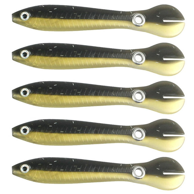 Elbourn Fishing Lures - 5/15/25 Pcs Simulation Loach Soft Bait Fishing  Equipment Bass Lures Slow Sinking Bionic for Saltwater 