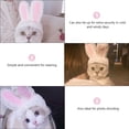 thumbnail image 2 of OULII 2Pcs Pet Winter Cap Cat Pet Hats Plush Pink for Daily Use, 2 of 5