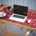 thumbnail image 3 of Long Mouse Pads for Desk,Red Christmas Candy Cane Pattern Desk Mats on Top Of Desks, Desk Mouse Pad Extra Large with 3mm Non-Slip Base and Stitched Edge for Gaming,Office,Work,Home 35.4x15.7in, 3 of 5