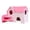 pink F, variant on Small Animal Hideout Wooden Hamster House, Small Animal Hideout with Climbing Ladder Exercise Toys Luxury Two Layers Hut for Chinchilla, Rat, Mice Pink
