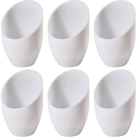 6 PCS Plastic Lamp Shade Replacement Horseshoe Lampshade White Replacement Lamp Covers for LED Stand-up Lamps 1.65 Inch/42mm Inner Diameter