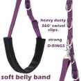 thumbnail image 3 of Set de correas para el ombligo y trabillas para el cuidado del perro FURSDOLY, ajustables, morado, 3 of 8