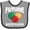 Heather and Black, variant on Inktastic Future Bocce Player Boys or Girls Baby Bib