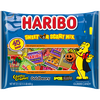 HARIBO Sweet or Scary Halloween Assorted Fruit Flavor Gummy Candy, 21.1oz, 45ct Mini Gummy Pouches