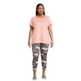 thumbnail image 3 of Reebok Women's and Women's Plus Legacy Core Knit Performance T-Shirt, Sizes XS-4X, 3 of 5
