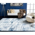 thumbnail image 4 of Safavieh Amelia Ian Abstract Area Rug, Ivory/Navy, 5'3" x 7'6", 4 of 13
