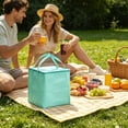 thumbnail image 6 of Miwamany Insulated Reusable Grocery Shopping Bags, Foldable Cooler Bag Food Delivery Bags with Hard Bottom Insert and Zippered Top, Stands Upright, Cooler Totes for Hot or Cold Food Transport, 6 of 6