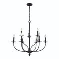 thumbnail image 2 of Atlas Lighting and Home 9-Light Curved Arm Ceiling Chandelier - 29" - Bronze Finish, 2 of 6