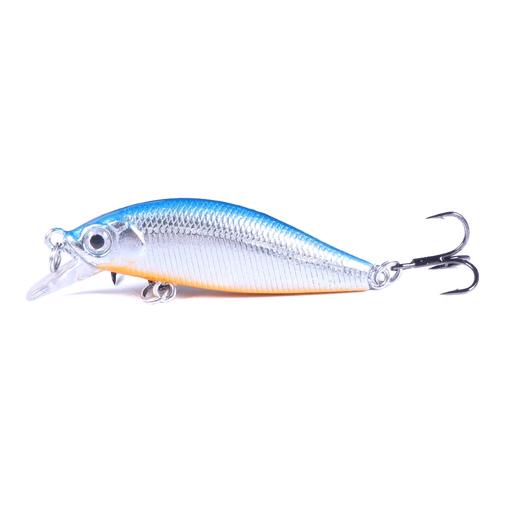 HENGJIA Fishing Lures Hard Bait Minnow VIB Lure with Treble Hook Life-Like Swimbait Fishing Bait Popper Crankbait Sinking Lure for Trout Bass Walleye Redfish, 6PCS