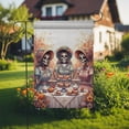 thumbnail image 2 of TiniDecor Skeleton Ladies Tea Party Garden Flag – 36”x60” Victorian Halloween Tea Time Outdoor Décor, 2 of 5