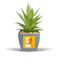 thumbnail image 1 of Moving Body Human Time Art Deco  Fashion Fake Pineapple Flower Pot Vase Mini Decor, 1 of 3