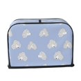 thumbnail image 6 of Toaster Covers 2 Slice, Cute Funny Poodle Dog Blue Waterproof Bread Machine Cover Fits for Standard 2 Slice Toasters, Home Decor Toaster Protection with Hanging Rope, 6 of 7
