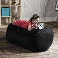 thumbnail image 4 of Jaxx Sofa Saxx 4 Foot Lounger Bean Bag, Black, 4 of 5