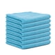 thumbnail image 1 of Microfiber dishcloths, kitchen and household dishcloths, scouring pads, car cleaning cloths, absorbent cleaning towels, 25*25cm (10-pack), sky blue., 1 of 1