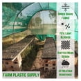 thumbnail image 2 of - Green Shade Cloth - 70% - (6' x 10') - Mesh Fabric for Fence Privacy Screen, Garden Shade, Mesh Fence Screening, Shade Cloth Rolls, Wind Screen, 2 of 7