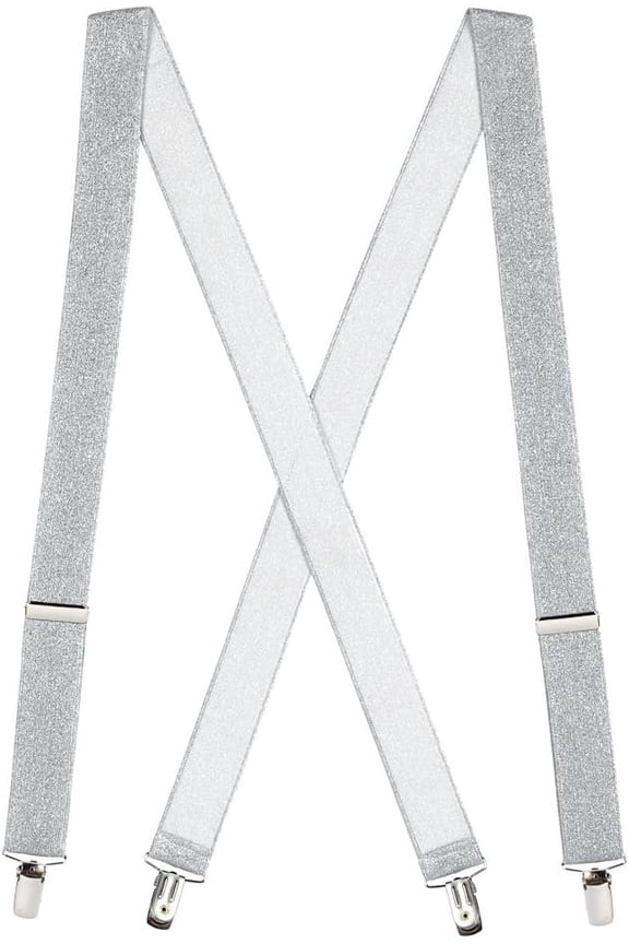 Kids' Glitter Suspenders - 3/4-Inch Wide - Clip - 5 Colors & 2 Sizes