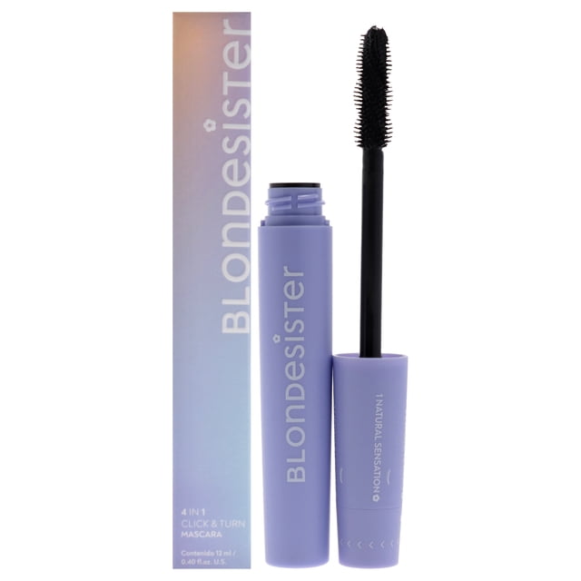 Máscara de pestañas 4 en 1 Click and Turn - 01 Ultra Black de Blondesister para mujer - 0.4 oz
