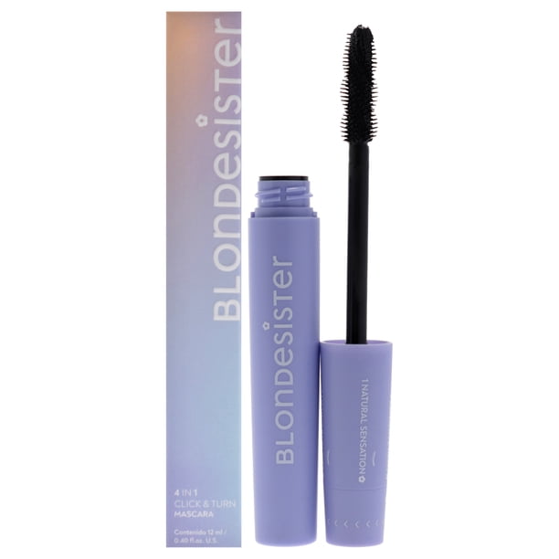 Máscara de pestañas 4 en 1 Click and Turn - 01 Ultra Black de Blondesister para mujer - 0.4 oz