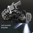thumbnail image 4 of D5 Emergency Paracord 550 4mm Led Lights Torch Camping Rope Parachute Cord Bracelet Survival Multifunction Outdoor Tools Camping, 4 of 4
