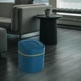 thumbnail image 4 of jifeng Mini Desktop Trash Can Garbage Basket Dustbin Home Beside Tabletop Blue, 4 of 9