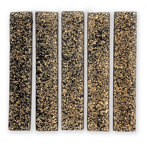 Kirk McCullough Cut-Down Duck Call Rubberized Cork Strip Set, 5-Pack, 4 Inch x 3/4 x 1/4