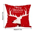 thumbnail image 3 of Hwkond Decorative Pillow Cover Santa Claus Linen Christmas Pillowcase Sofa Car Cushion Cover Home Decor on Clearance, 3 of 5