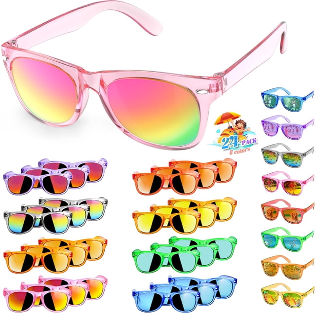 Gafas de sol Nylytek Kids con protección UV400 de 3 a 8 años (paquete de 24)