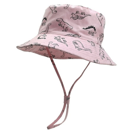 

ZRBYWB Kids Bucket Hats Cartoon Caps Dinosaur Boys Hat Wide Brim Outdoor Play For Boy Girl Baby Hat
