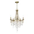 thumbnail image 1 of Maxim 14425CZGS Cebu 5-Light Chandelier Ceiling Light, Capiz & Gold Silver, 1 of 1