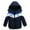 Navy, variant on Kiijoy Boys Winter Coat Stripe Warm Hooded Jacket Outerwear Parka, Sizes 18-24M
