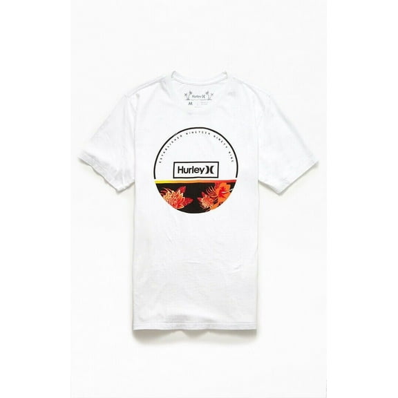 Hurley Men's Everyday Washed Filler Short Sleeve T-Shirt White-Medium