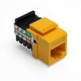 thumbnail image 2 of Category 5 QuickPort Connector, CAT 5, Yellow - Leviton 41108-RY5, 2 of 2