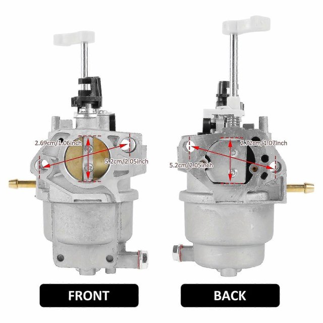New models Carburetor Kit Compatible with 6500 8125 RY906500S Generator Aluminum Alloy Carburetor Carb Kit with 3 Accessories Adjustable Carburetor Re