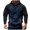 Navy, variant on Turilly Hoodies Mens Half Zip Fleece Hoodie With Kangaroo Pocket Casual Sports Pullover Top