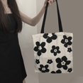 thumbnail image 1 of Canvas Bag Shoulder Handbag Large Capacity Tote Bag Student Book Class Messenger Bag, 1 of 1
