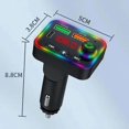 thumbnail image 2 of compatible P4 Car FM Transmitter PD Fast Charger Car Charger Support U Disk Bluetooth Hands-free Calling_Perfect Gift, 2 of 4