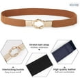 thumbnail image 4 of WERFORU Women Skinny Belt for Dresses Retro Stretch Ladies Waist Belt Plus Size Set of 4, 4 of 8