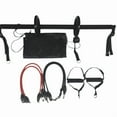 thumbnail image 3 of Pilates Bar Kit+Resistance Bands,Pilates Equipment Exercise Bar with Ab Roller, Portable Home Gym Yoga Fitness Bar Black,1 x Pilates bar set,Black, 3 of 6