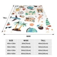 thumbnail image 5 of Bingfone Travel1 Print Flannel Fleece Blanket Throw Blanket For Bed,Sofa,Couch,Travel,Camping(40"X30"), 5 of 9