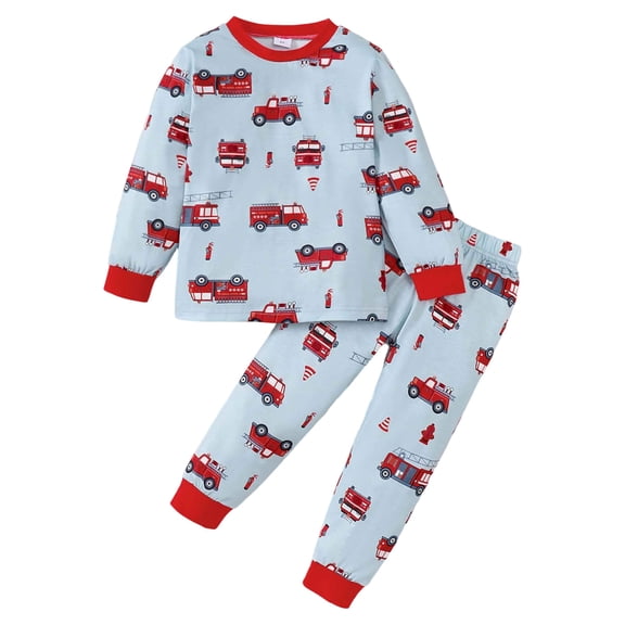Akiihool Infant Clothes Boy 6 12 18 24 Months 3T 4T Baby Boy Clothes Long Sleeve Cute Embroidery Polo Shirt and Pants Set Birthday Outfit Red,6-7 Years