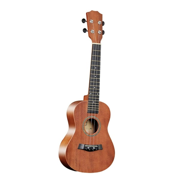 Ukulele de caoba 23 pulgadas Instrumento musical 4 cuerdas Música de guitarra Toy educativa para todas las edades Café