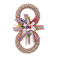 thumbnail image 2 of PALIFEUR 4th of July Wreath, 11.81 Inch Patriotic Wreaths for Front Door, Artificial Floral Door Wreaths Decorations for Memorial Day Independence Day Veterans Day, Red Blue White, 2 of 5