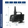 thumbnail image 3 of Alpine Corporation Tornado Pump 2100Gph / 33 Ft. Cord, 3 of 14