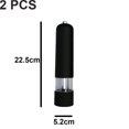 thumbnail image 2 of Electric Sea Salt & Pepper Mill And Shaker Set, Battery Powered With Light And Adjustable,pack Of 2, 2 of 5