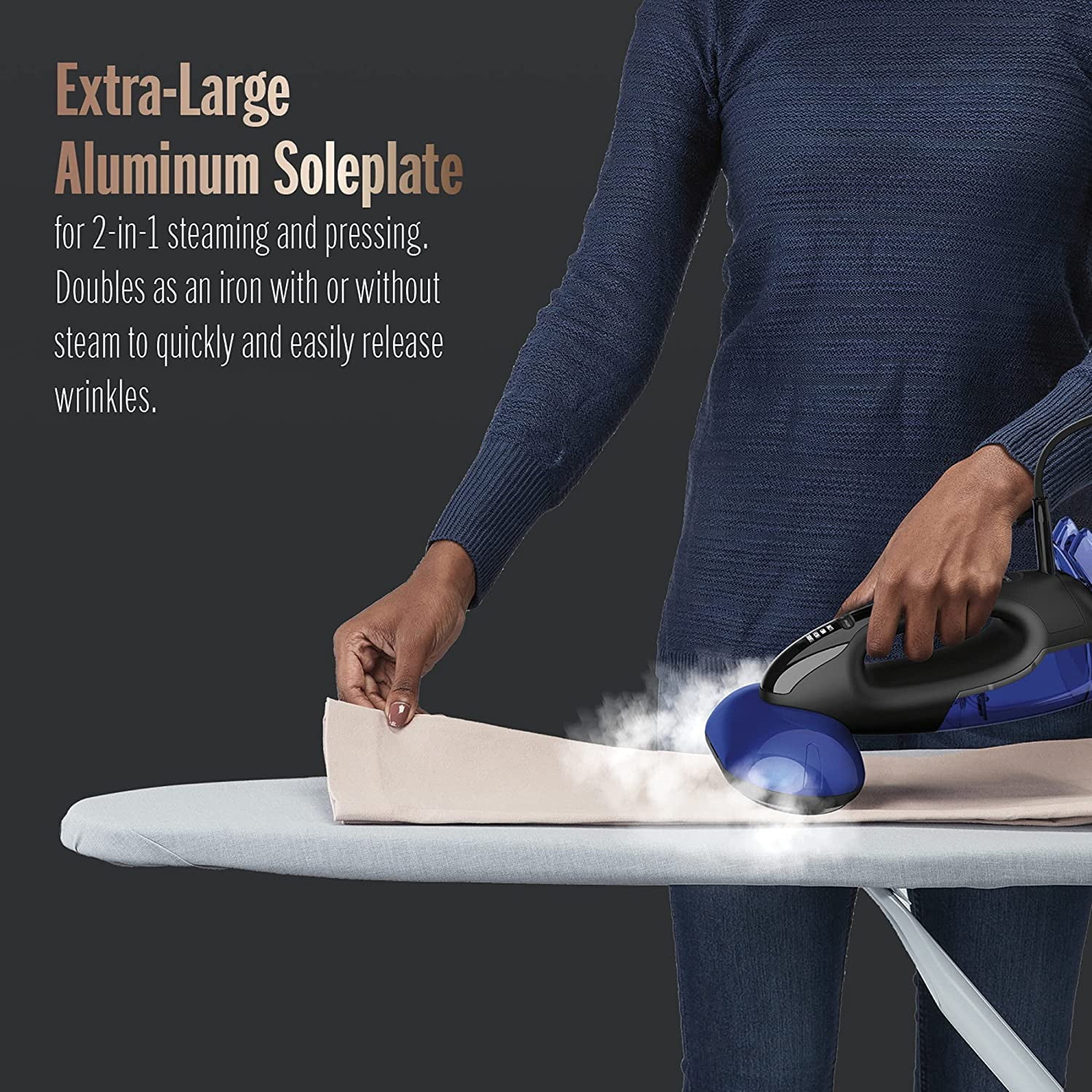 Conair 2in1 Hand Held Steamer and Iron for Clothes, Turbo