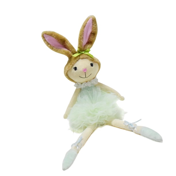 Adorno de conejito de Pascua, decoración de animales, regalo divertido y creativo para inauguración de la casa, conejo Verde