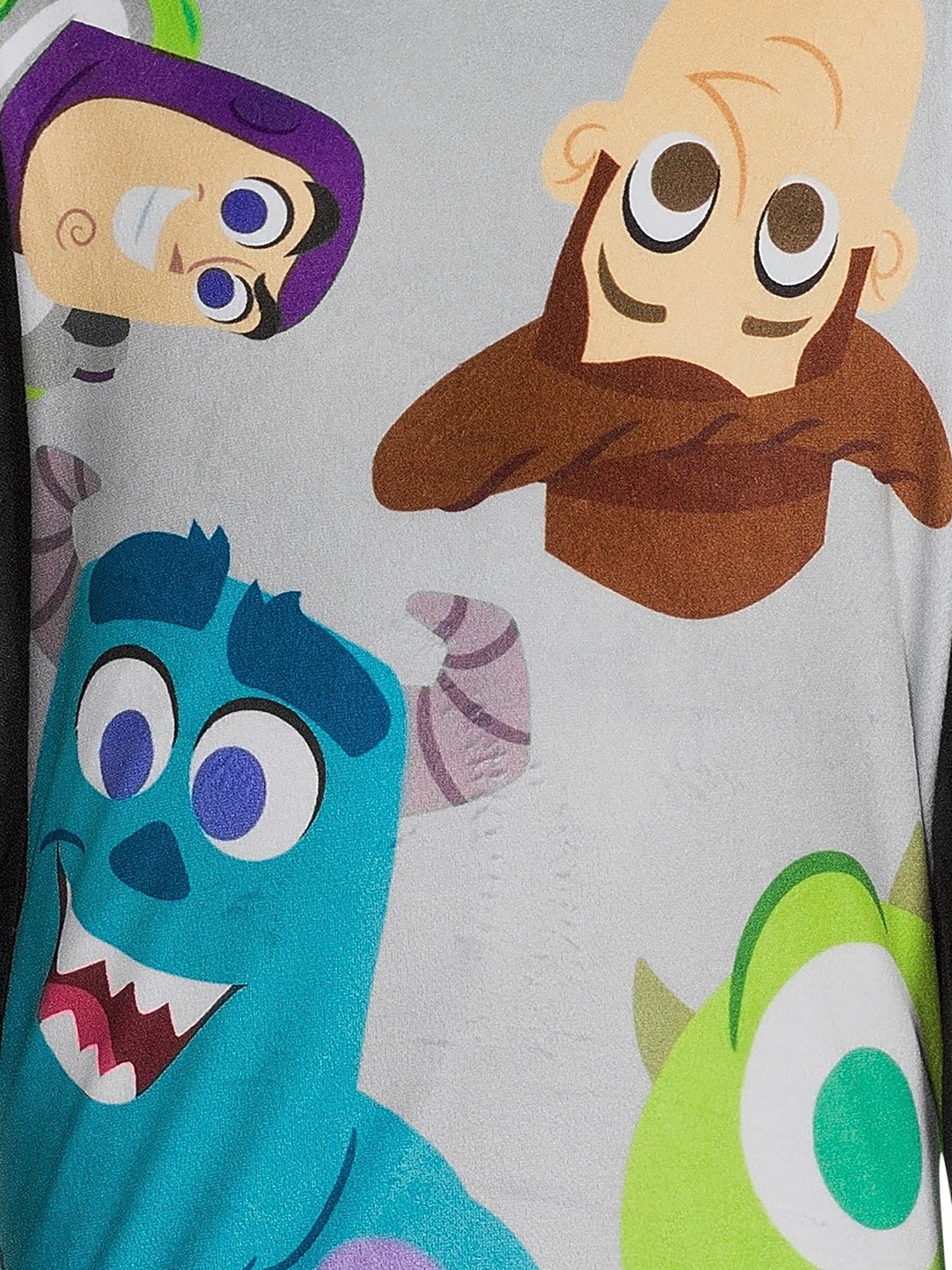 Disney 100 Boys Perfect Pixar Peeking Long Sleeve Top and Pants, 2-Piece Sleep Set, Sizes 4-12