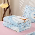 thumbnail image 5 of Manfei Cartoon Coquette Bowknot Zipper Twin Comforter Sets with Fitted Sheet and 2 Pillowcases,Lovely Wildlife Goose Zipper Bedding Set,Pink Reversible,4 Pieces, 5 of 7