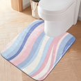 thumbnail image 2 of Yayeee Bath Rugs for Bathroom Floor Set of 2 Non Slip Fluffy Soft Absorbent Mat, Abstract Pink, 2 of 7